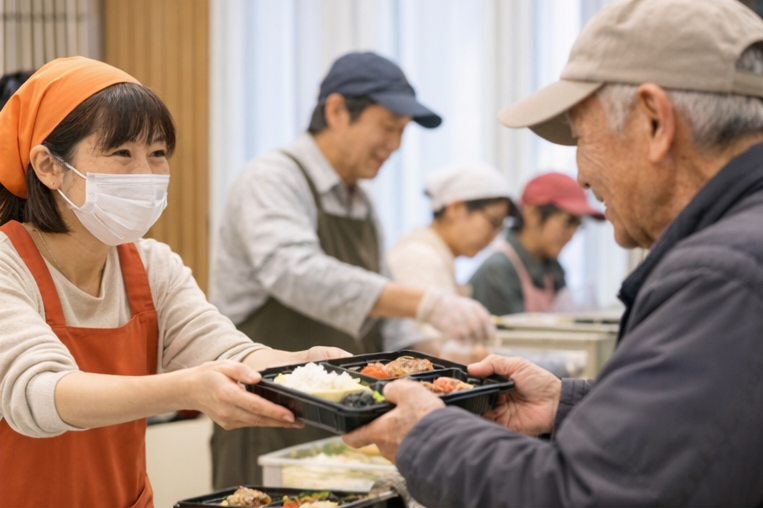 食事提供の様子1